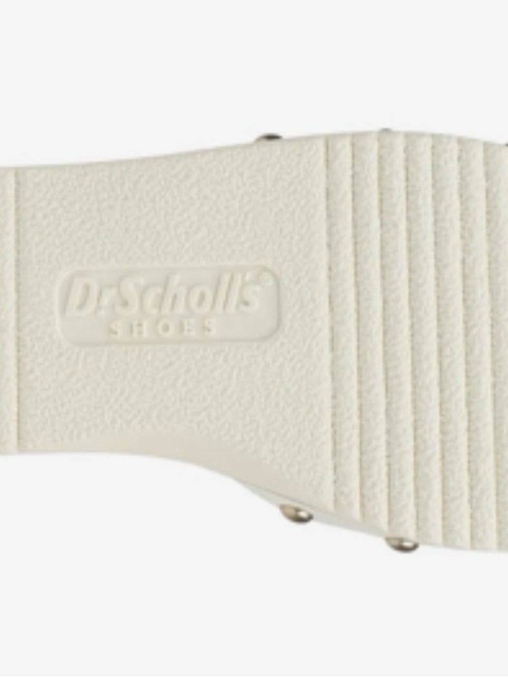 Dr scholls White Studded Leather Slide Sandal - Picture 3 of 3